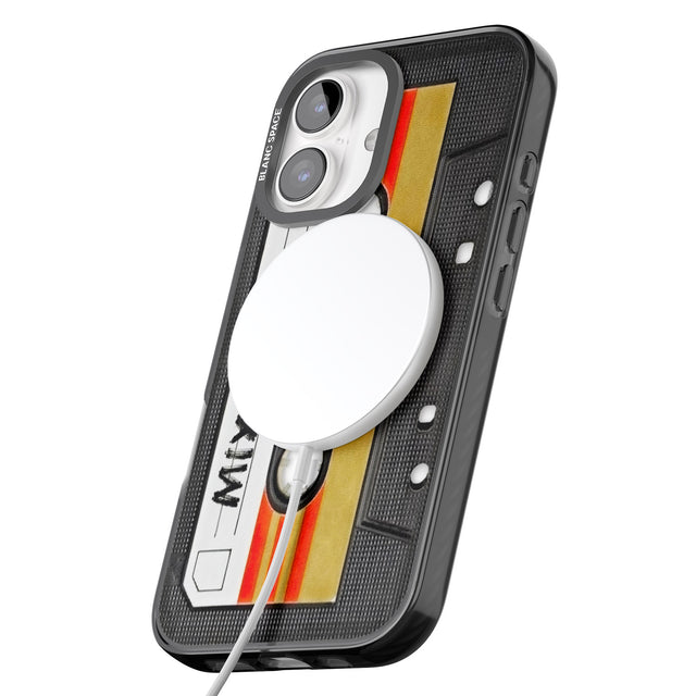 iPhone 16 Pro Max Retro Mix Tape Black Impact Phone Case