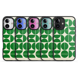 iPhone 16 Pro Max Retro Green Circles Black Impact Phone Case