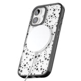 iPhone 16 Pro Max Black Cosmic Galaxy Pattern Black Impact Phone Case