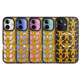 iPhone 16 Pro Max Gingerbread Cookie Pattern Black Impact Phone Case