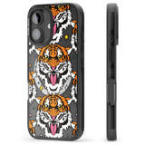 iPhone 16 Pro Max Fierce Jungle Tigers Black Impact Phone Case