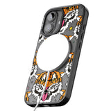 iPhone 16 Pro Max Fierce Jungle Tigers Black Impact Phone Case