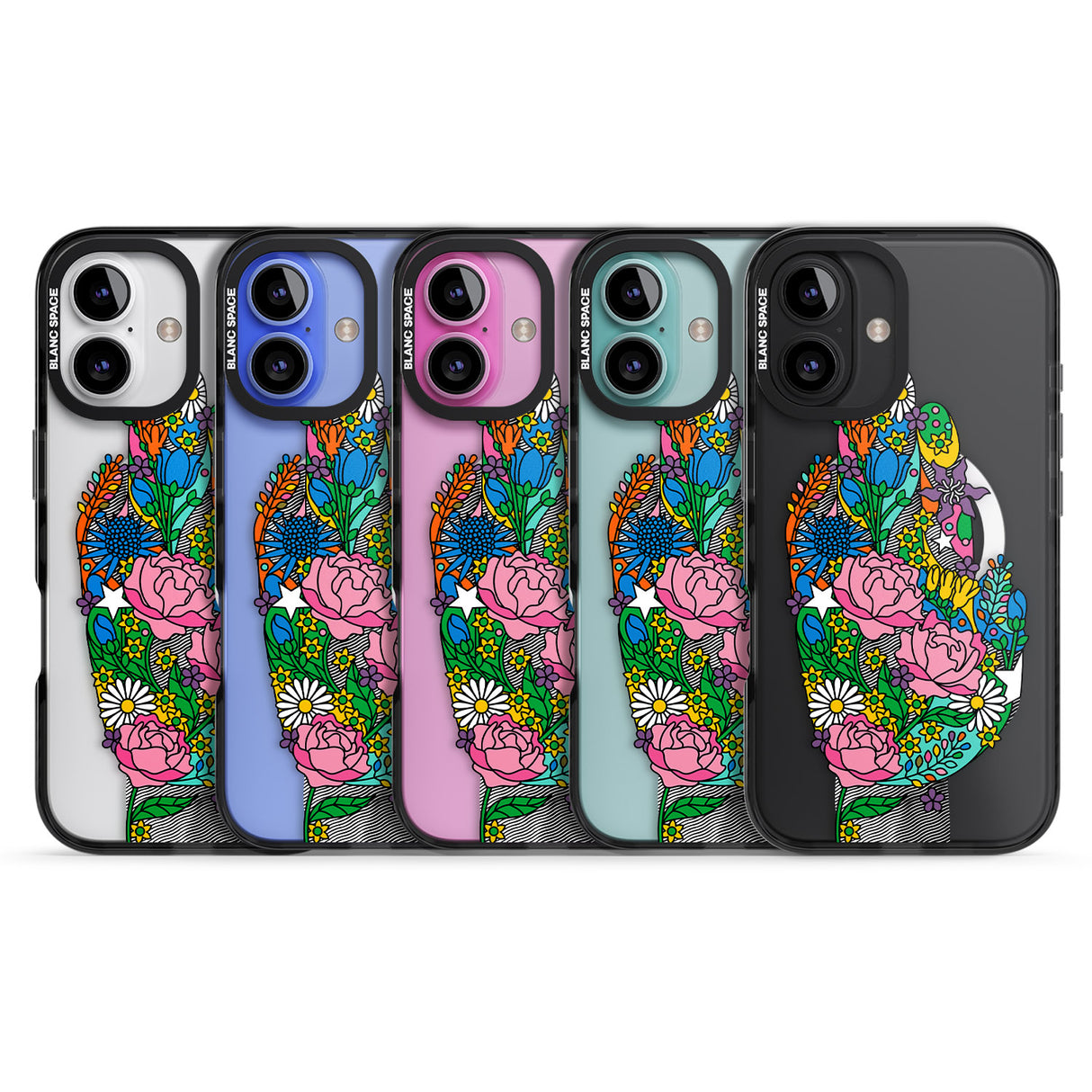 iPhone 16 Pro Max Garden Touch Black Impact Phone Case