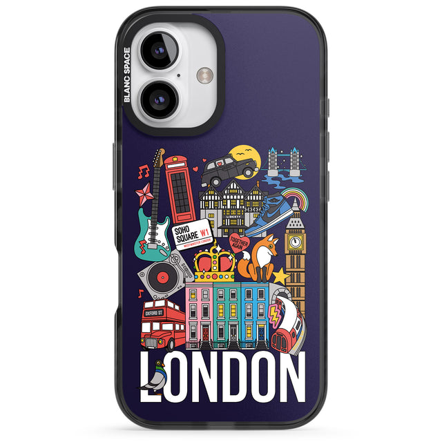 iPhone 16 Pro Max London Calling Black Impact Phone Case