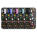 iPhone 16 Pro Max Colourful Confetti Pebbles (Black) Black Impact Phone Case