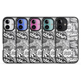 iPhone 16 Pro Max Onomatopoeia (Black & White) Black Impact Phone Case