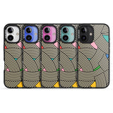 iPhone 16 Pro Max Multicolour Optic Waves Black Impact Phone Case