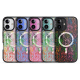 iPhone 16 Pro Max Multicolour Liberty Line Pattern Black Impact Phone Case