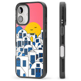 iPhone 16 Pro Max Santorini Sunset Black Impact Phone Case