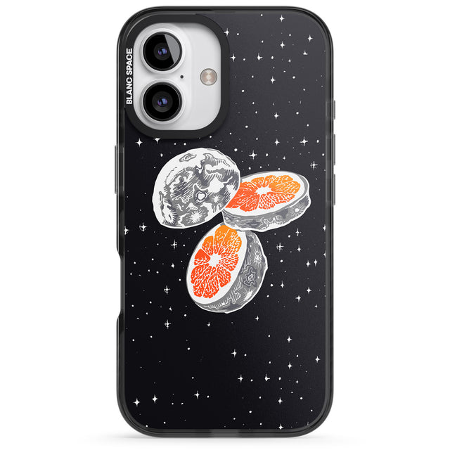 iPhone 16 Pro Max Blood Orange Moon Black Impact Phone Case