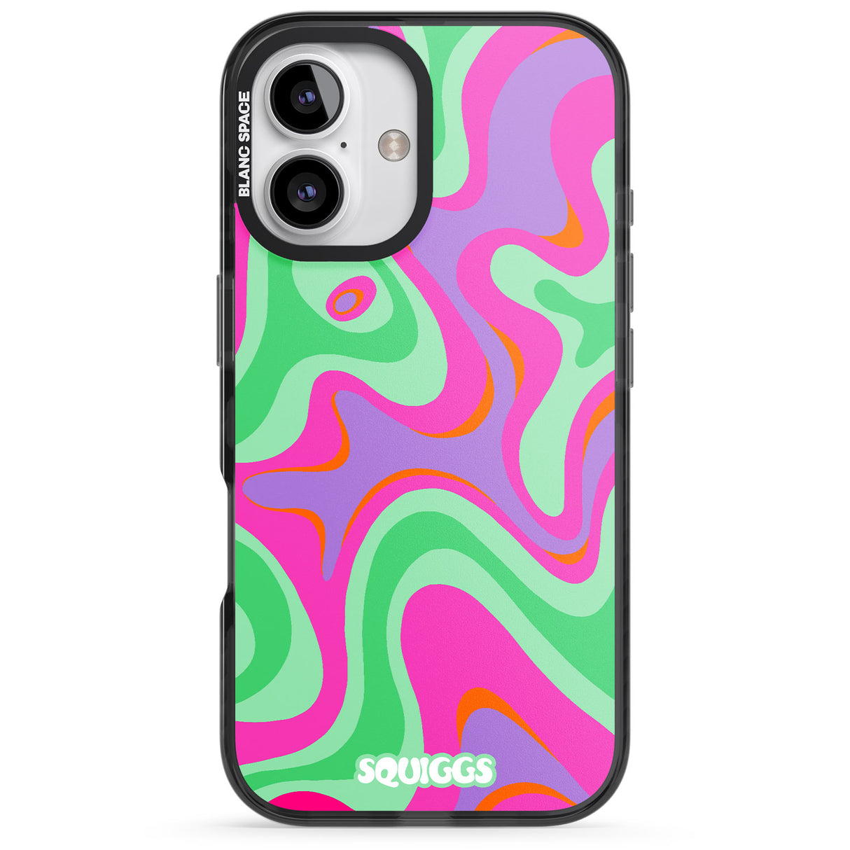 iPhone 16 Pro Max Pink Lava Black Impact Phone Case