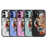 iPhone 16 Pro Max Sugar Skull Tiger Black Impact Phone Case