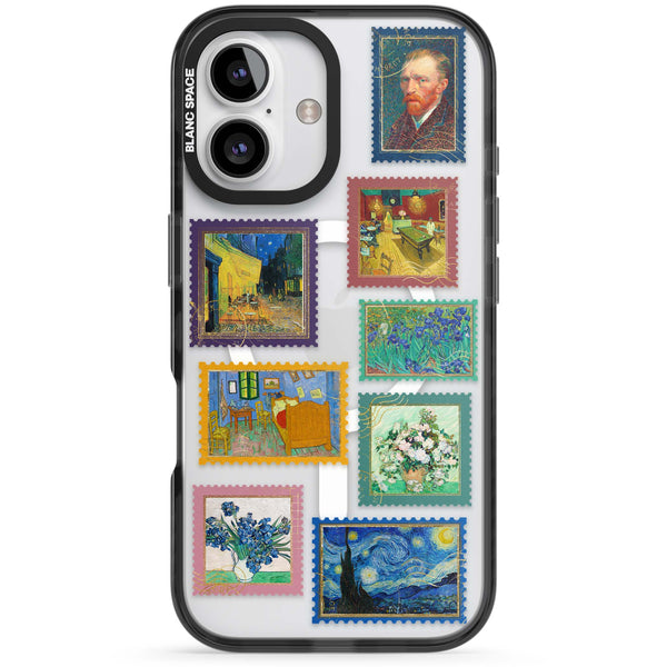 Coloured Vintage Art Stamps