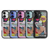 iPhone 16 Pro Max Retro Sticker Mix Black Impact Phone Case