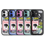 iPhone 16 Pro Max Peeled Sticker Mix Black Impact Phone Case