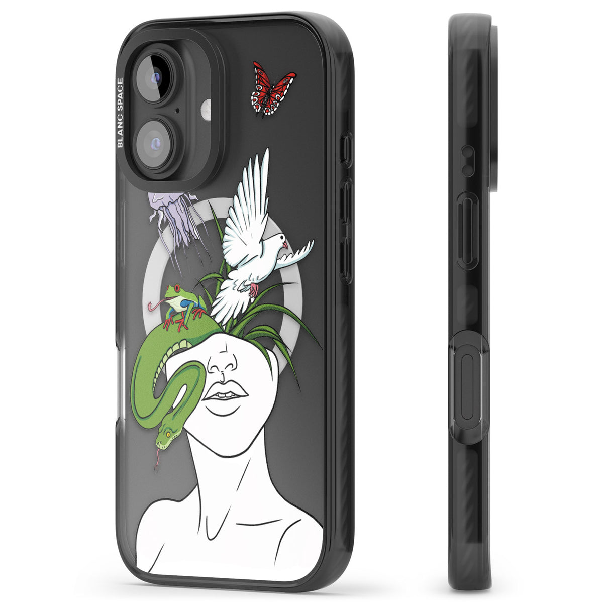 iPhone 16 Pro Max Wild Thoughts Black Impact Phone Case