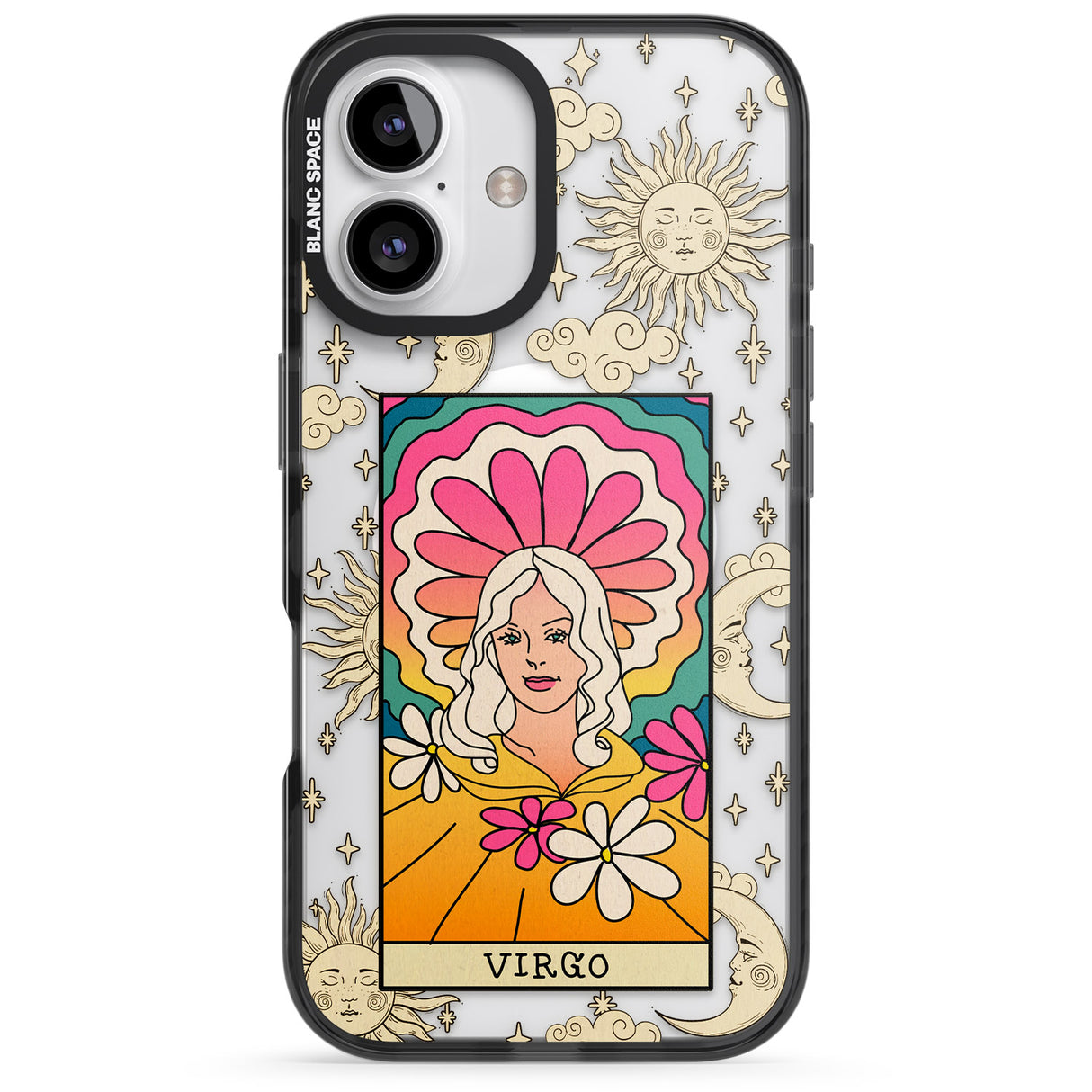 iPhone 16 Pro Max Celestial Zodiac - Virgo Black Impact Phone Case + Magsafe