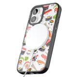 iPhone 16 Pro Max Kawaii Sushi Mix Black Impact Phone Case