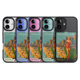 iPhone 16 Pro Max Atlantic City Vacation Poster Black Impact Phone Case