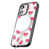 iPhone 16 Pro Max Watermelon Slices - Clear Black Impact Phone Case