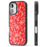 iPhone 16 Pro Max Red Bandana Black Impact Phone Case