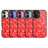 iPhone 16 Pro Max Red Bandana Black Impact Phone Case