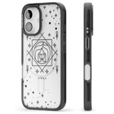 iPhone 16 Pro Max Virgo Emblem - Transparent Design Black Impact Phone Case