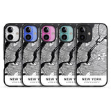 iPhone 16 Pro Max Map of New York, New York Black Impact Phone Case