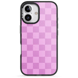 iPhone 16 Pro Max BUBBLEGUM CHECKERED Black Impact Phone Case + Magsafe