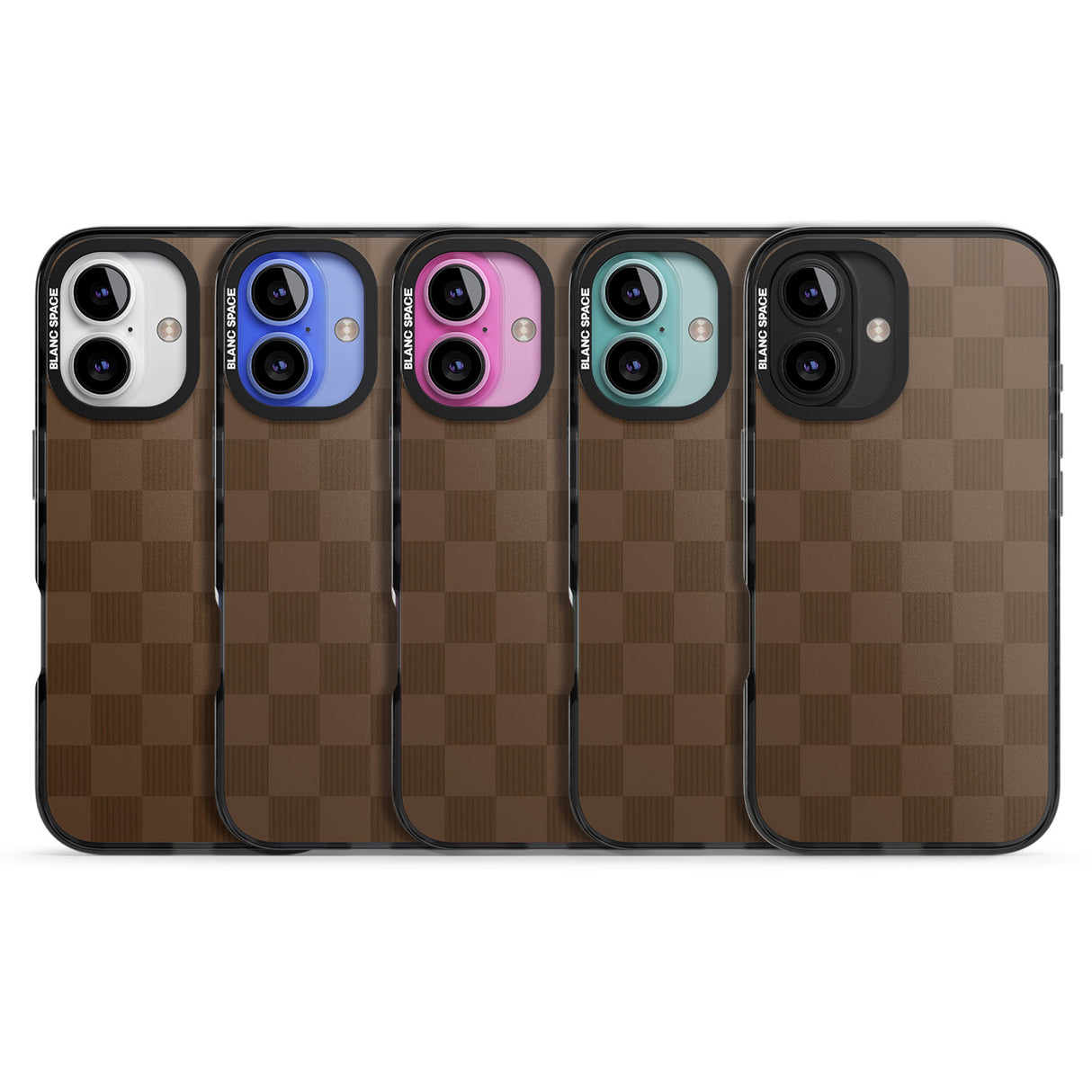 iPhone 16 Pro Max CHOCOLATE CHECKERED Black Impact Phone Case + Magsafe