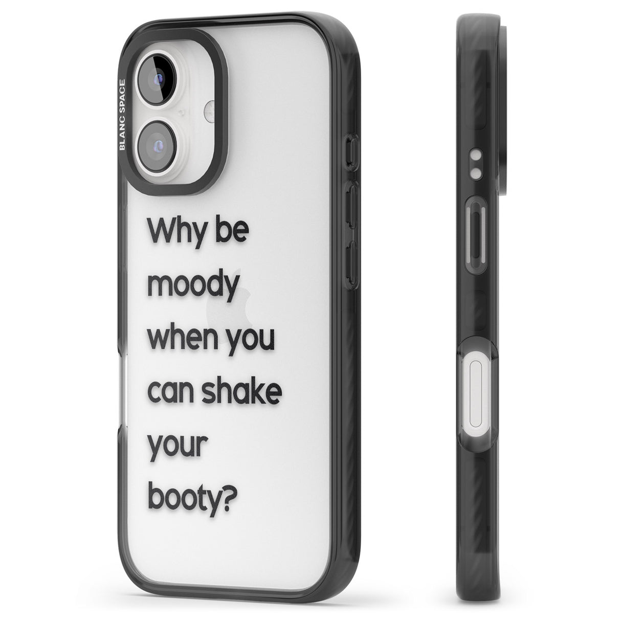 iPhone 16 Pro Max Why be moody? Black Impact Phone Case