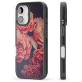 iPhone 16 Pro Max Pink Roses Photograph Black Impact Phone Case