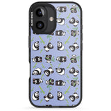 iPhone 16 Pro Max Panda Pattern Black Impact Phone Case