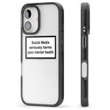 iPhone 16 Pro Max Social Media Quote Black Impact Phone Case