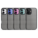 iPhone 16 Pro Max Chic Houndstooth Check Black Impact Phone Case