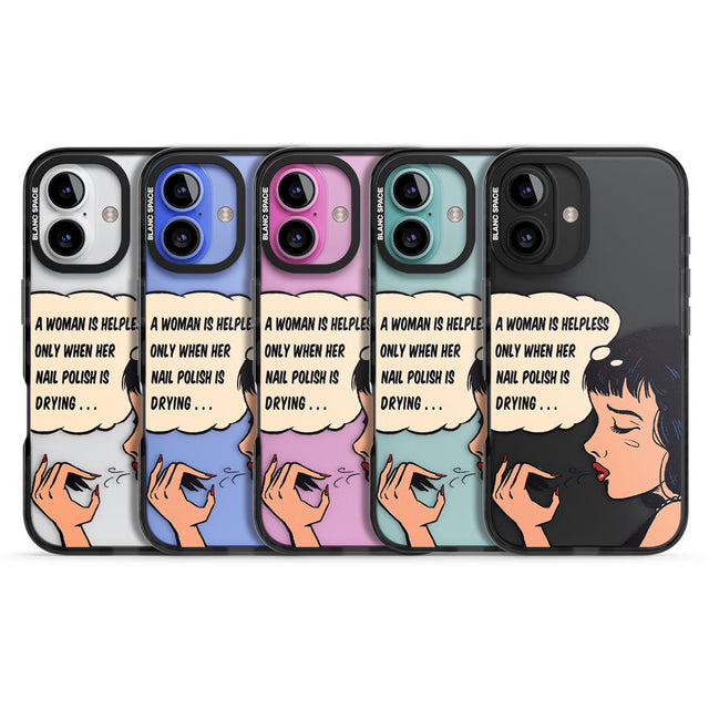 Drying Nails - Pop Art Black Impact Phone Case for iPhone 16, iPhone 16 Plus