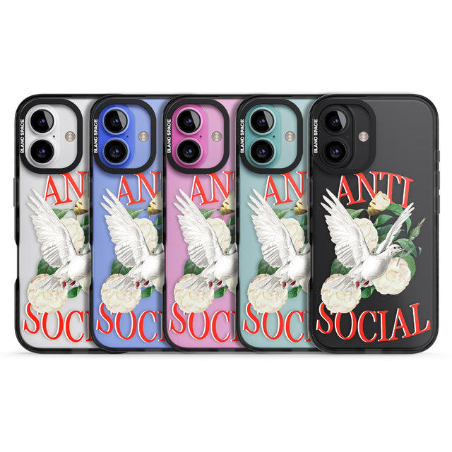 iPhone 16 Anti-Social Clear Impact Phone Case