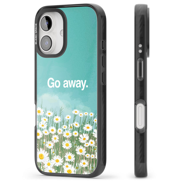 iPhone 16 Pro Max Go away Black Impact Phone Case