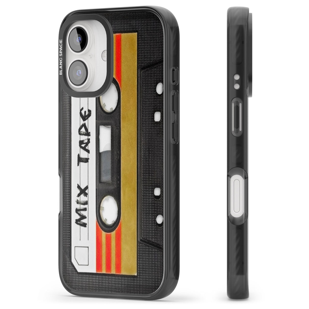 iPhone 16 Pro Max Retro Mix Tape Black Impact Phone Case