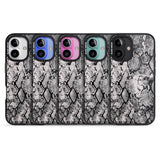 iPhone 16 Pro Max Pastel Snakeskin - Grey Black Impact Phone Case