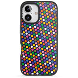 iPhone 16 Pro Max Multicolour Polka-dot Fiesta (Purple) Black Impact Phone Case