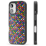 iPhone 16 Pro Max Multicolour Polka-dot Fiesta (Purple) Black Impact Phone Case