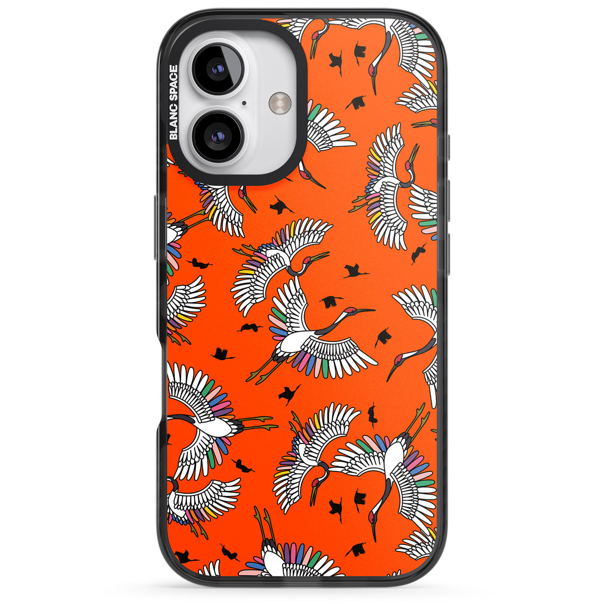 Colourful Crane Pattern (Orange)