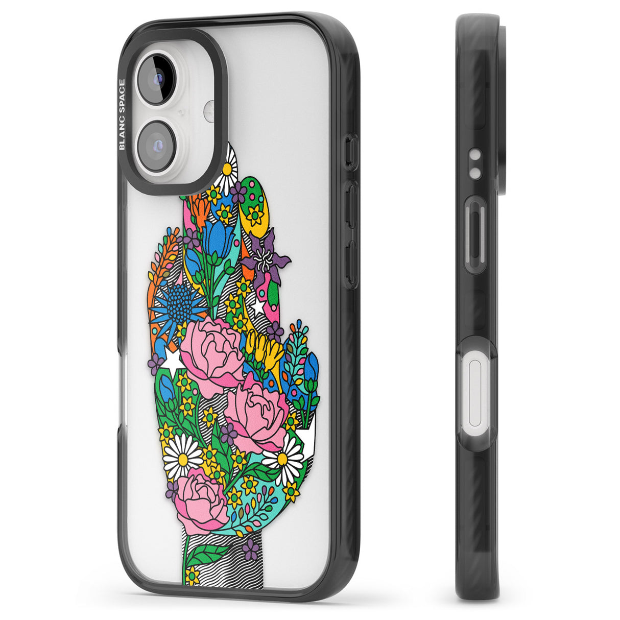 iPhone 16 Pro Max Garden Touch Black Impact Phone Case