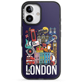 iPhone 16 Pro Max London Calling Black Impact Phone Case