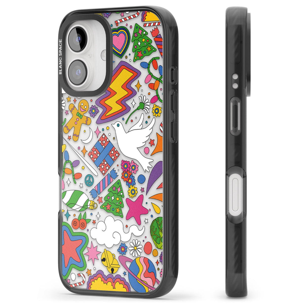 iPhone 16 Pro Max Whimsical Wonderland Black Impact Phone Case