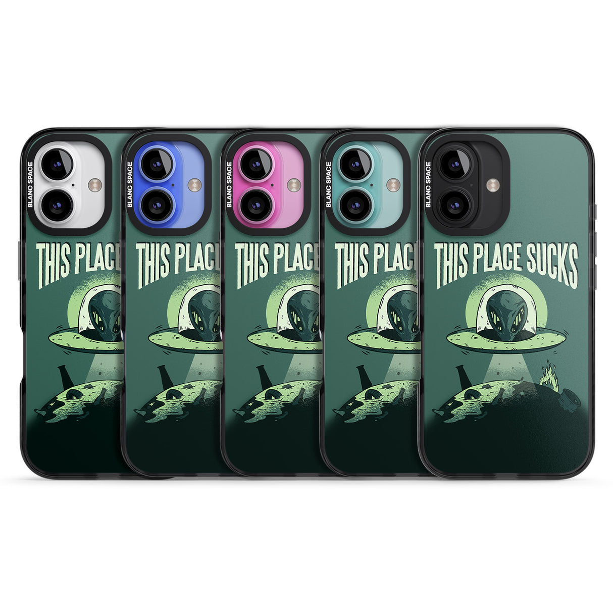 iPhone 16 Pro Max EARTH SUCKS Black Impact Phone Case