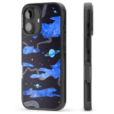 iPhone 16 Pro Max Blue Galaxy Black Impact Phone Case