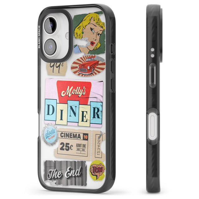 iPhone 16 Pro Max Nifty Fifties Swing Black Impact Phone Case