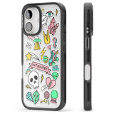 iPhone 16 Pro Max Introvert Sticker Black Impact Phone Case